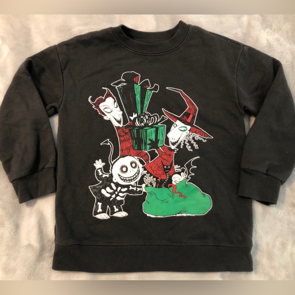 Disney Dark Gray Nightmare Before Christmas Sweatshirt